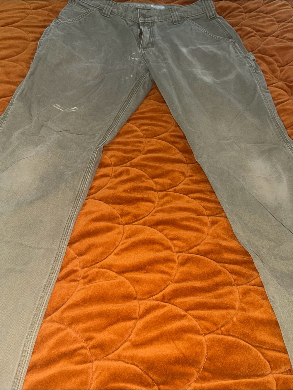 Carhartt Men's Slim Straight Jeans in Olive